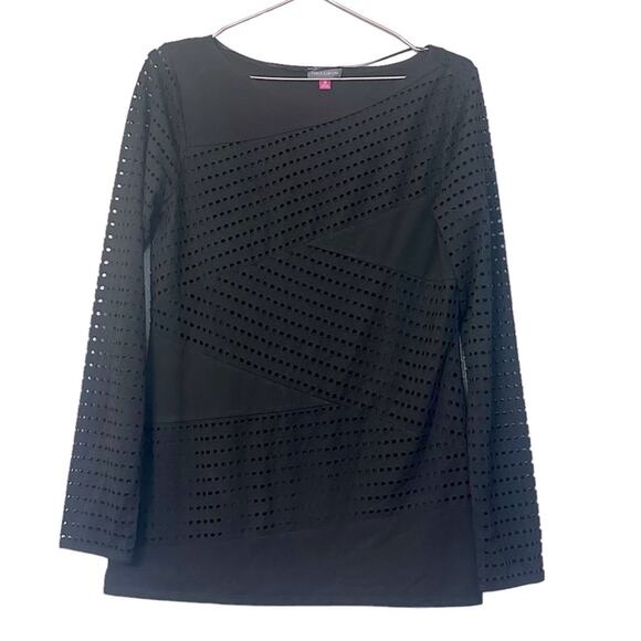 Vince Camuto black long sleeved top size medium - Picture 1 of 7